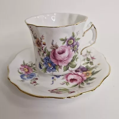 Buy Hammersley Bone China Tea Cup And Saucer Floral Print • 12£