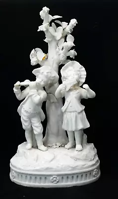 Buy Parian Ware Biscuit Porcelain Figurine With Children And Musical Instruments • 24£