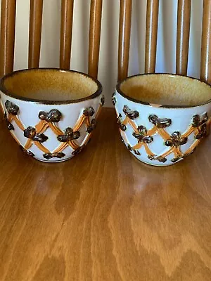 Buy 2 Vintage Italian Planter Plant Pots Mid Century Modern BItossi Era • 29.99£