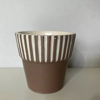 Buy Hornsea Summit Plant Pot Holder Mini Small Brown Vintage • 9.99£