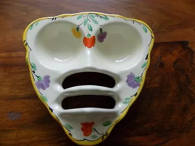Buy Vintage Rare Crown Ducal Ware Face Mask Toast And Egg Rack Handpainted • 19.99£