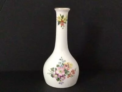 Buy Crown Staffordshire Fine Bone China Floral Bud Vase With Gilt Rim - 5.8  Tall • 8.99£