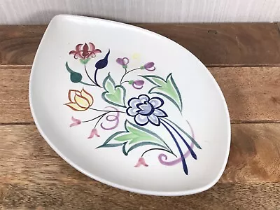 Buy Vintage Poole Pottery Tear Drop Plate 12  Long Shape 91 • 5£