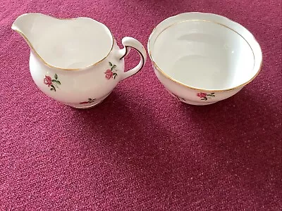 Buy Colclough Milk Jug And Sugar Bowl Rosebud Pattern • 6£