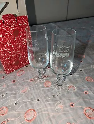 Buy Vintage Bohemia Crystal Glasses - Set Of 2 - NPC National Press Club Canberra • 20£