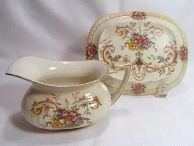 Buy Crown Ducal England Early Blush Ivory LOUIS A365 Creamer Tea Pot Stand FC • 57.78£
