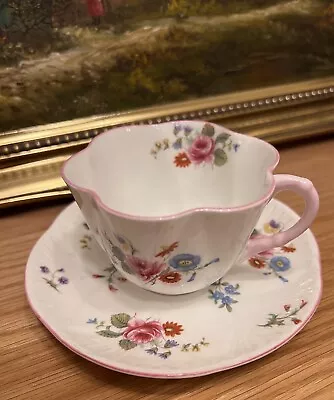 Buy Shelley Rare Pink Melody Coffee Cup  & Saucer • 19.99£
