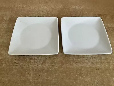 Buy Thomas China - 2 X 11 Cm Square Flat Dishes - White • 10£