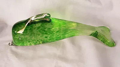 Buy Wedgwood Crystal Glass Dolphin Paperweight With Green Speckles • 24.99£