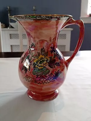 Buy 1940s Pink Lustre Jug - Arthur Wood, Royal Bradwell, Astoria Pattern 20cm  • 18.50£