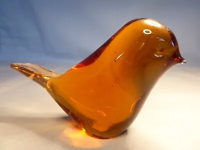 Buy Wedgewood Amber Glass Bird Paperweight • 13£