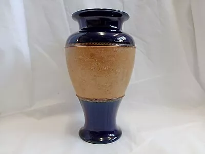 Buy Royal Doulton Vase Slaters Stoneware Blue And Brown  • 14.99£