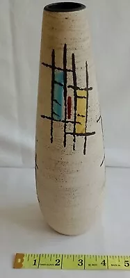 Buy Vintage Ceramic Abstract Vase Made In Republic Of Ireland 25 Cm H 106/25 Marked • 20.99£