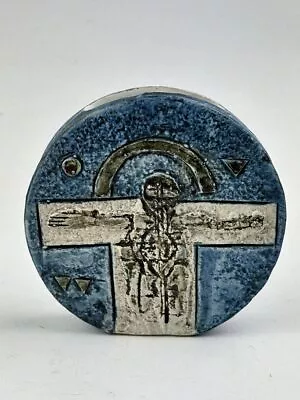 Buy TROIKA POTTERY Small Wheel Vase, Stickman Crucifix Design, 12cm, By Alison Br... • 275£