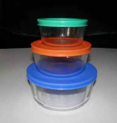 Buy Pyrex Simply Store 6-Piece Glass Food Storage Container Set 1, 2, 4 Cup Lids NEW • 15.80£