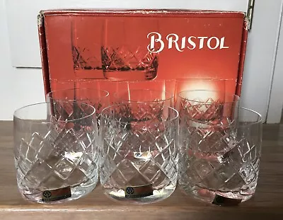 Buy 6 Vintage Small Bohemia Glass Tumblers Boxed Czechoslovakia • 8£