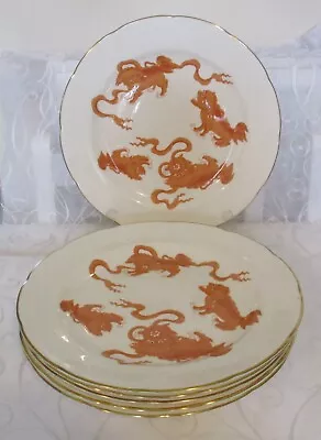 Buy Set Of 6 Wedgwood Williamsburg Red Chinese Tigers 11  Dinner Or Serving Plates • 119.99£