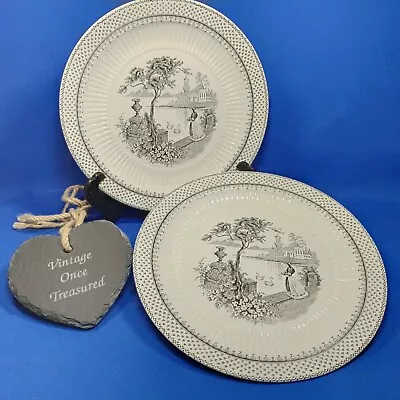 Buy Wm Adams & Sons - Claudette - 2 X Lunch Plates (9 , 23cm) Real English Ironstone • 9£