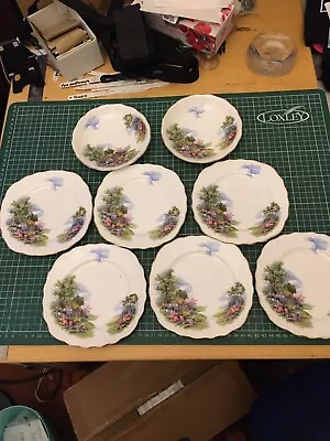 Buy Vintage Royal Vale Country Scene Plates  • 12£