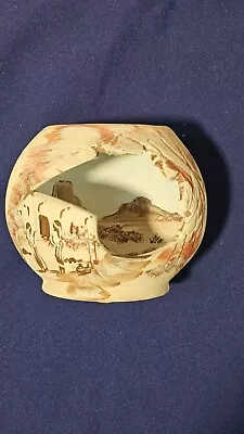 Buy Native American 3D Art Pottery Piece Mountain Landscape Handpainted In Arizona • 27.96£