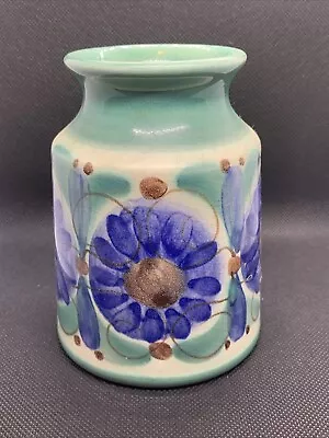 Buy Vintage Green Allgauer Keramik Hand Painted Vase West German Pottery 1960 Sale • 4.99£