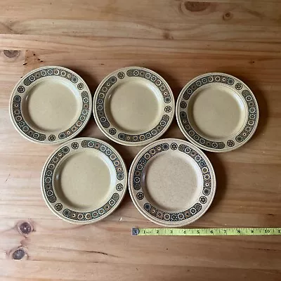 Buy 5x Vtg Retro 1970s Kiln Craft Bacchus Staffordshire Ironstone 6.5 In Side Plates • 11£