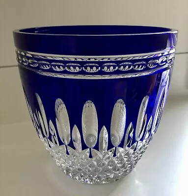 Buy Waterford Glass Crystal Ice Bucket Clarendon Cobalt Blue Pristine Condition • 262.80£