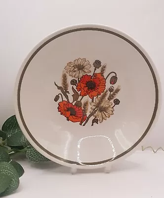 Buy Vintage J G Meakin Pottery - Poppy Bowl • 6£