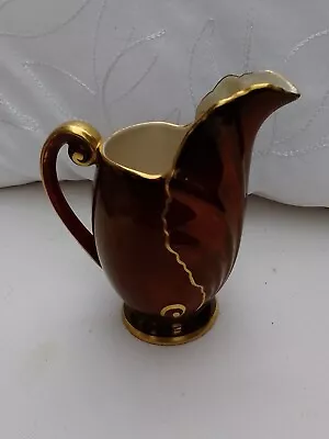 Buy Carltonware Rouge Royale Jug Small Creamer Gold Gilt On Red, Iridescent Interior • 7£