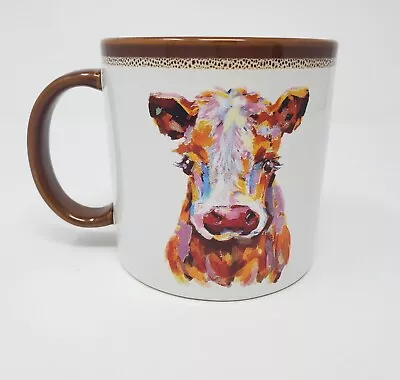 Buy Farm COW Coffee Mug Tea Cup 19 Oz Large Mainstays Stoneware Abstract Pop Art • 9.31£