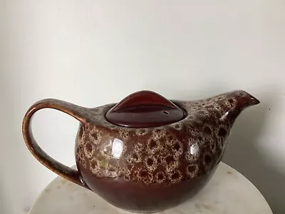 Buy Kernewek Cornwall Pottery Teapot Brown Drip Glaze • 10£