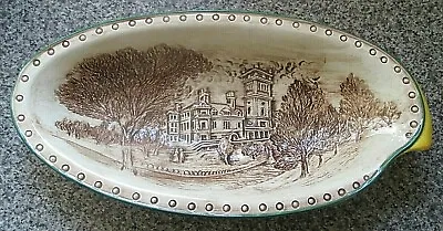 Buy Rare Vintage Sylvac Large Country Mansion Embeosed Bowl, Retro Ceramic Vase Dish • 9.99£