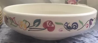 Buy POOLE Pottery Vintage Retro Large Floral Fruit Bowl Approx 7.5'' DiameterSigned • 9£