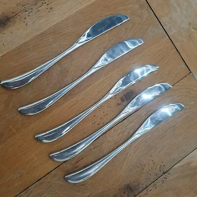 Buy *** Royal Doulton Lacuna Dinner Knife Tableware Stainless Steel 5x Table Setting • 12.34£