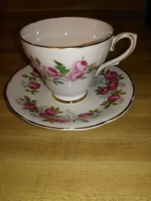 Buy Sutherland Fine Bone China Tea Cup & Saucer Set - Floral Design Staffordshire • 6.51£