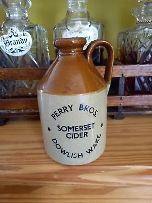 Buy Vintage Stoneware Perry Bros Cider  STONEWARE  / Somerset Jug/ Flagon/ Empty • 9.25£