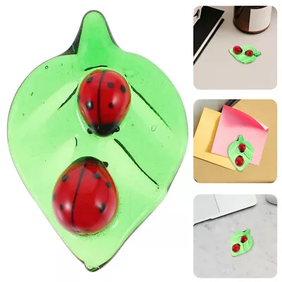 Buy Ladybugs Lady Ornament Ladybug Figurine Red Terrarium Gift Colorful Glass Decor • 6.99£