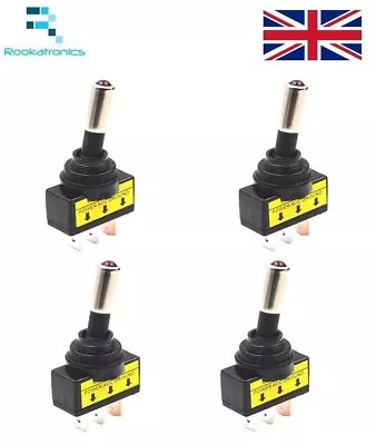 Buy Toggle Switch 12V LED ON/OFF 20A 3 Pin Rectangular Red Green Blue Yellow • 22.99£