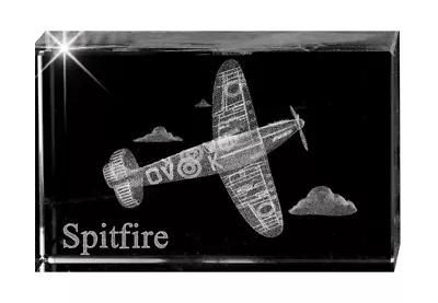Buy Spitfire Optical Crystal Sculpture Paperweight World War 2 • 3.99£