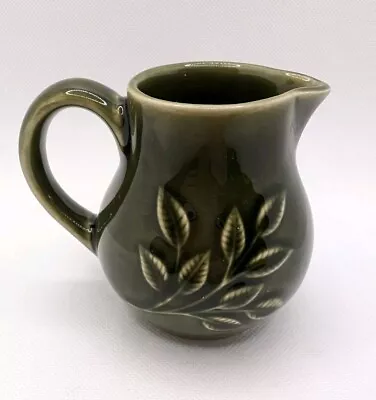 Buy Holkham Green Botanical Leaf Design Mint Sauce / Milk / Cream Ceramic Jug • 6.95£