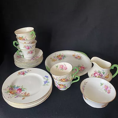 Buy George Jones & Sons Crescent Tea Set  Plates, Cup&saucers Jug • 19.22£