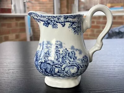 Buy Myott Country Life Milk Jug Staffordshire Ware Ironstone Creamer In Blue & White • 10£