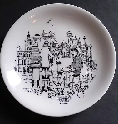 Buy Vintage Arabia Finland Emilia Raija Uosikkinen  Pin Dish / Wall Plate 9.5cm • 17£
