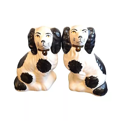 Buy Black & White Victorian Dogs. Staffordshire Dogs. Small Wally Dugs Dogs Pair ... • 12£