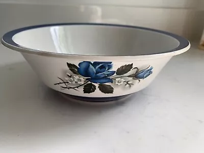 Buy Vintage Fruit Bowl Barratts Delphatic  White, Blue Rose • 3.50£