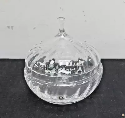 Buy Vintage Dartington Glass Candy Lidded Bowl Dish Jar Pot Swirl Design 7.25  High • 9.99£