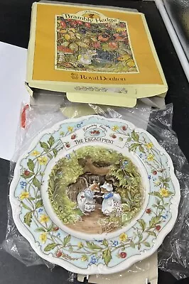 Buy Royal Doulton  1989 Brambly Hedge The Engagement Plate 8” Unused ,boxed • 20£