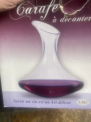 Buy French Glass Carafe Decanter 1.10 Litres • 10£