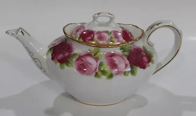 Buy Scarce 1940s Royal Albert OLD ENGLISH ROSE Floral TEAPOT 4 Cup Unusual Shape • 229.10£