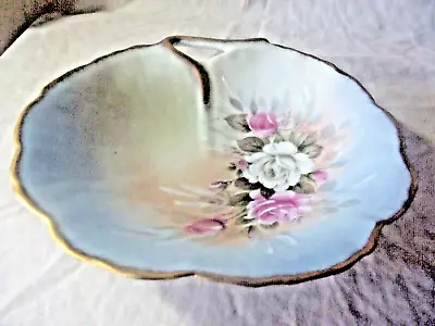 Buy Antique Limoges Porcelain Bowl Decorated With Gilt Edge And Roses • 55£